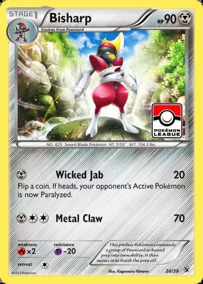 Bisharp 20/39 Kalos Starter Set Pokemon card