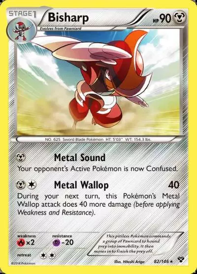 Bisharp 82/146 XY Pokemon card
