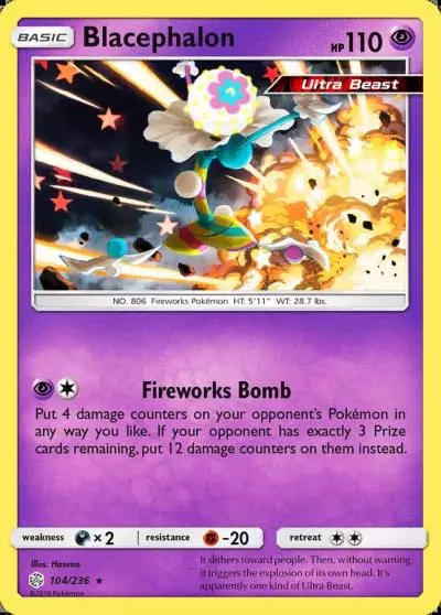 Blacephalon 104/236 Cosmic Eclipse Pokemon card