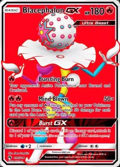 Blacephalon-GX 199/214 Lost Thunder Pokemon card