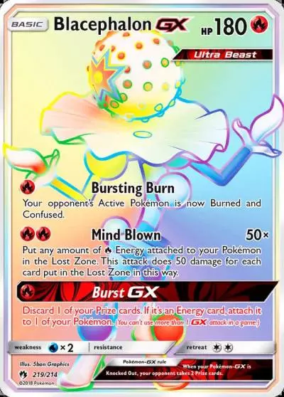 Blacephalon-GX 219/214 Lost Thunder Pokemon card
