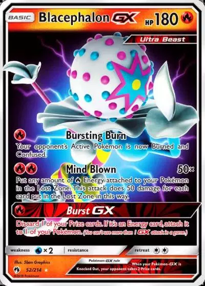Blacephalon-GX 52/214 Lost Thunder Pokemon card