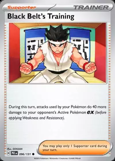 Black Belt's Training 96/131 Prismatic Evolutions Pokemon card