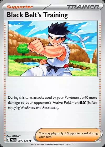Black Belt's Training 97/131 Prismatic Evolutions Pokemon card