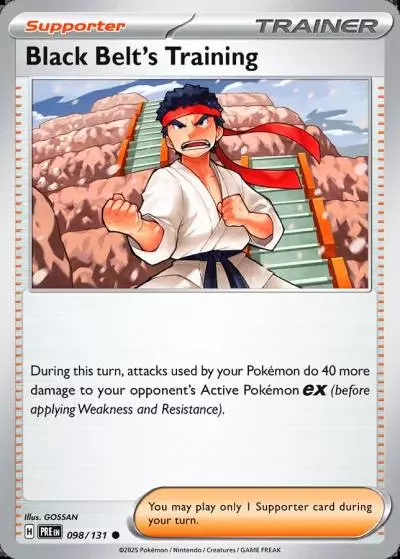 Black Belt's Training 98/131 Prismatic Evolutions Pokemon card