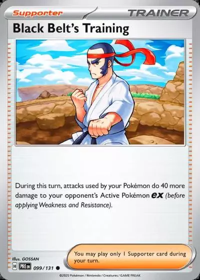 Black Belt's Training 99/131 Prismatic Evolutions Pokemon card