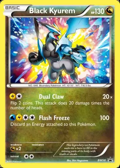Black Kyurem BW58/101 BW Black Star Promos Pokemon card