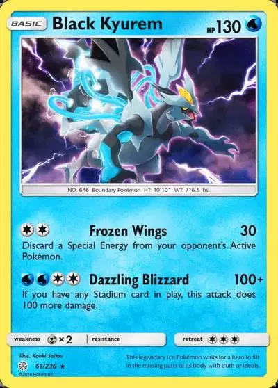 Black Kyurem 61/236 Cosmic Eclipse Pokemon card