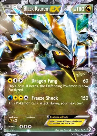 Black Kyurem-EX 101/149 Boundaries Crossed Pokemon card
