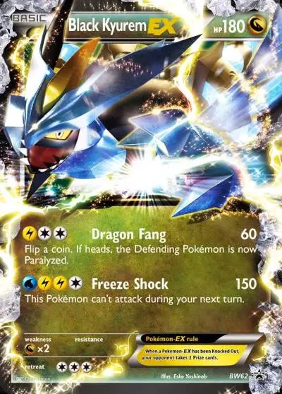 Black Kyurem-EX BW62/101 BW Black Star Promos Pokemon card