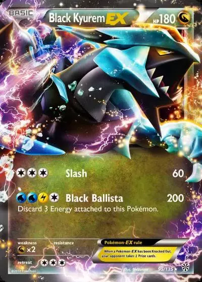 Black Kyurem-EX 95/135 Plasma Storm Pokemon card