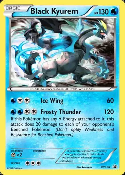 Black Kyurem XY160/211 XY Black Star Promos Pokemon card