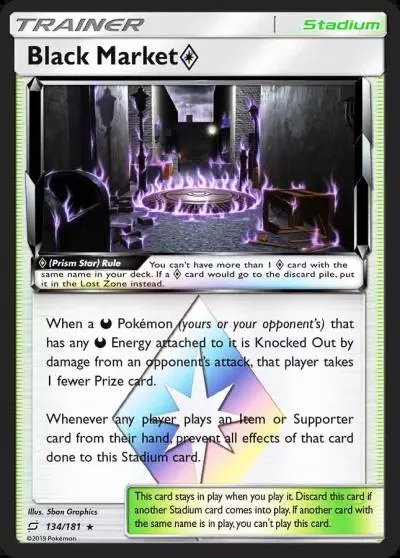 Black Market ◇ 134/181 Team Up Pokemon card