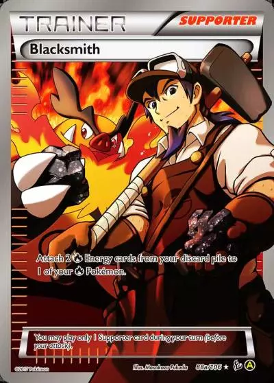 Blacksmith 88a/106 Flashfire Pokemon card