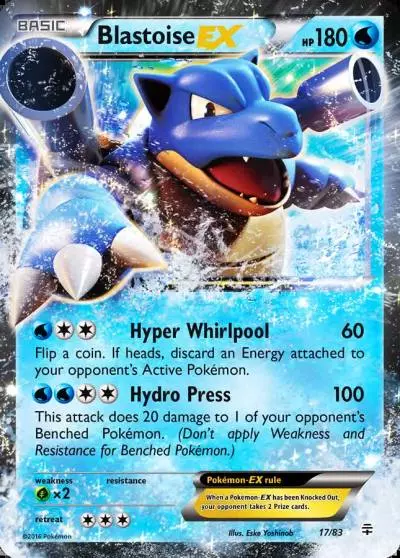 Blastoise-EX 17/83 Generations Pokemon card