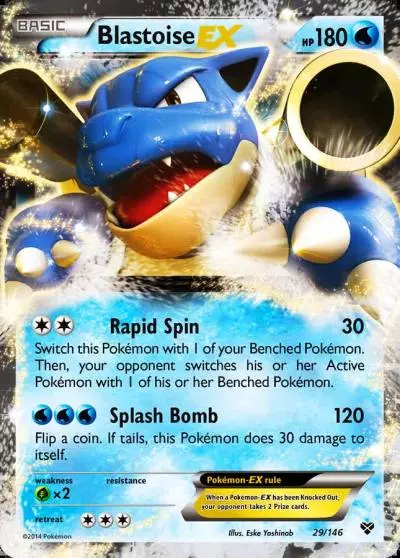 Blastoise-EX 29/146 XY Pokemon card