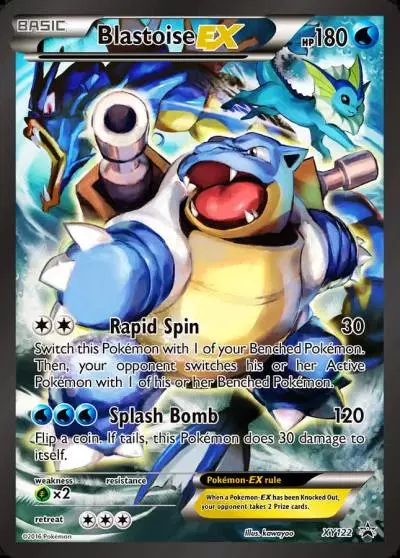 Blastoise-EX XY122/211 XY Black Star Promos Pokemon card
