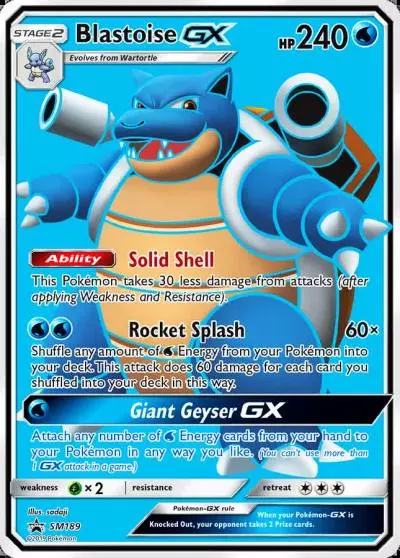 Blastoise-GX SM189/248 SM Black Star Promos Pokemon card