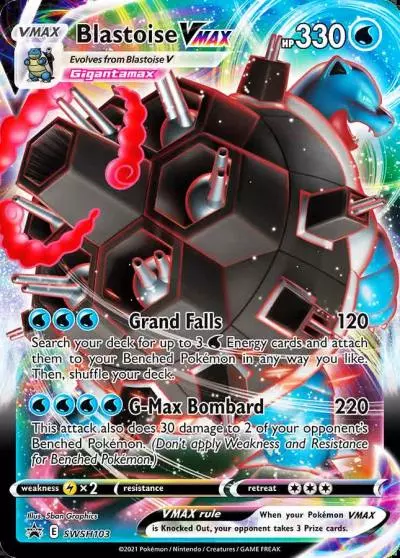 Blastoise VMAX SWSH103/307 SWSH Black Star Promos Pokemon card