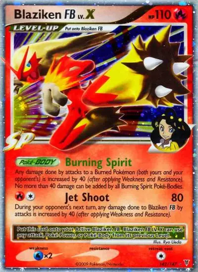 Blaziken FB LV.X 142/147 Supreme Victors Pokemon card