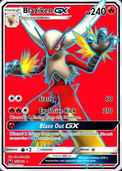 Blaziken-GX 153/168 Celestial Storm Pokemon card