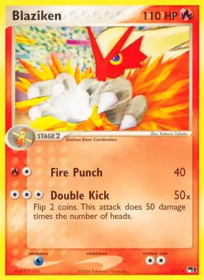 Blaziken 1/17 POP Series 1 Pokemon card