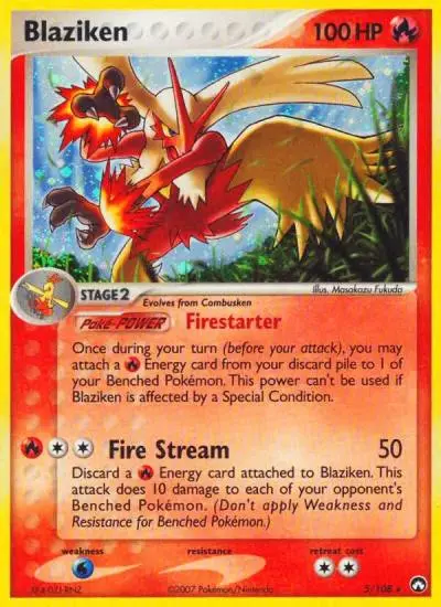 Blaziken 5/108 Power Keepers Pokemon card
