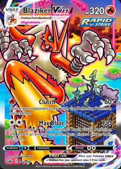 Blaziken VMAX 201/198 Chilling Reign Pokemon card