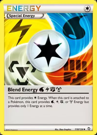 Blend Energy WaterLightningFightingMetal 118/124 Dragons Exalted Pokemon card
