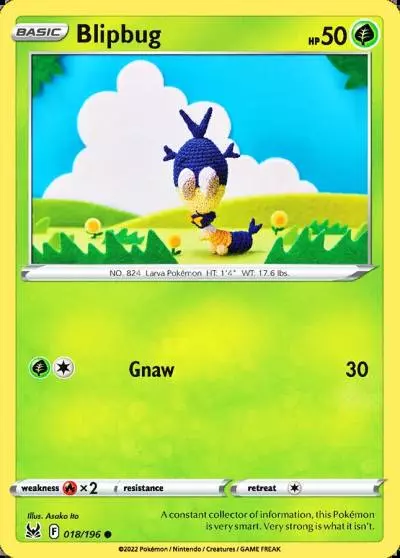 Blipbug 18/196 Lost Origin Pokemon card
