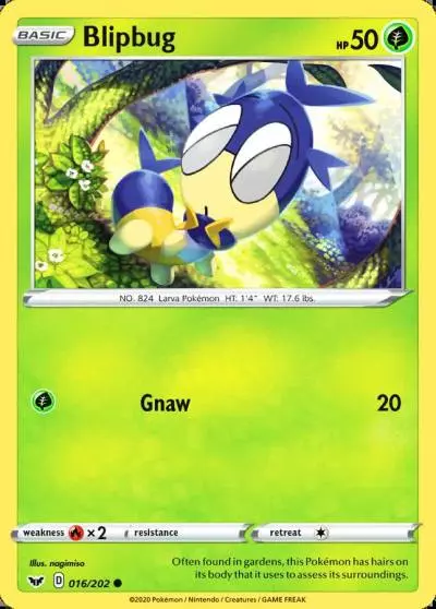 Blipbug 16/202 Sword & Shield Pokemon card