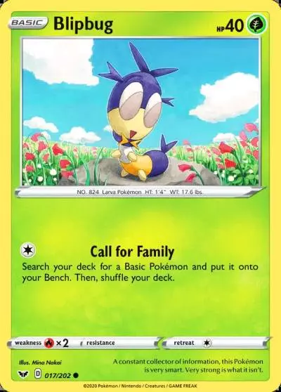 Blipbug 17/202 Sword & Shield Pokemon card