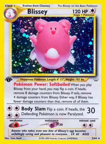 Blissey 2/64 Neo Revelation Pokemon card
