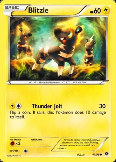Blitzle 47/99 Next Destinies Pokemon card