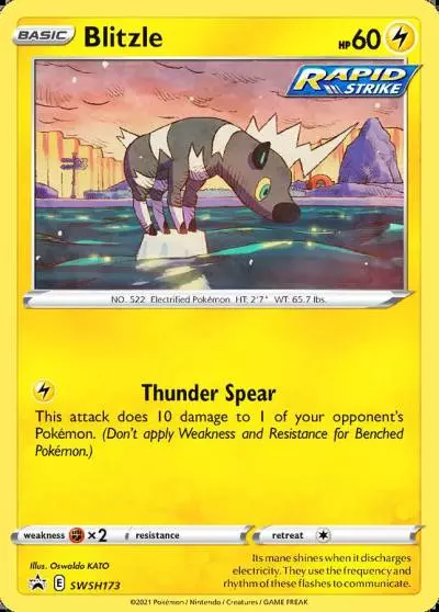 Blitzle SWSH173/307 SWSH Black Star Promos Pokemon card