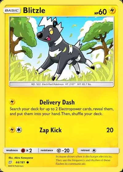 Blitzle 44/181 Team Up Pokemon card