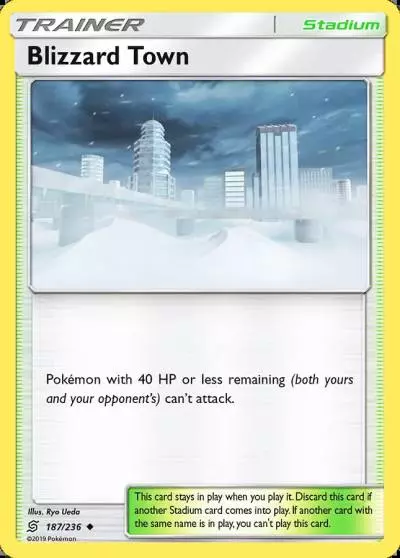 Blizzard Town 187/236 Unified Minds Pokemon card