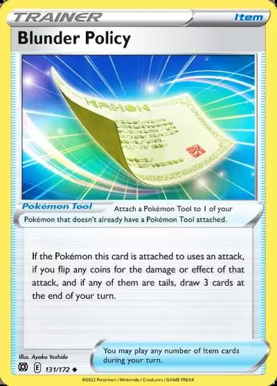 Blunder Policy 131/172 Brilliant Stars Pokemon card