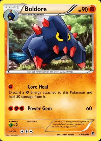 Boldore 49/119 Phantom Forces Pokemon card