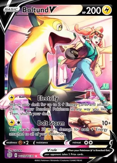 Boltund V TG13/30 Brilliant Stars Trainer Gallery Pokemon card