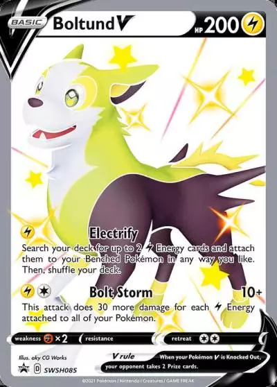 Boltund V SWSH085/307 SWSH Black Star Promos Pokemon card