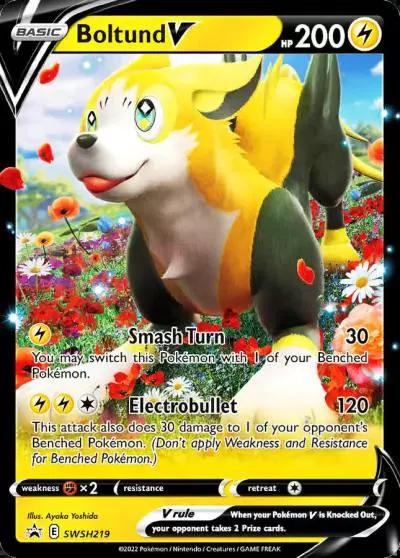 Boltund V SWSH219/307 SWSH Black Star Promos Pokemon card