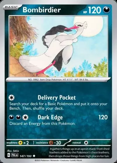 Bombirdier 147/193 Paldea Evolved Pokemon card