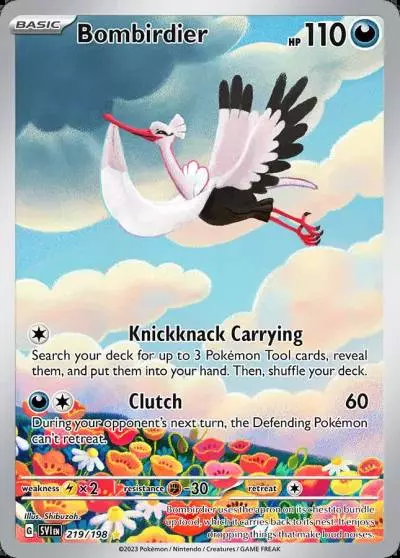Bombirdier 219/198 Scarlet & Violet Pokemon card