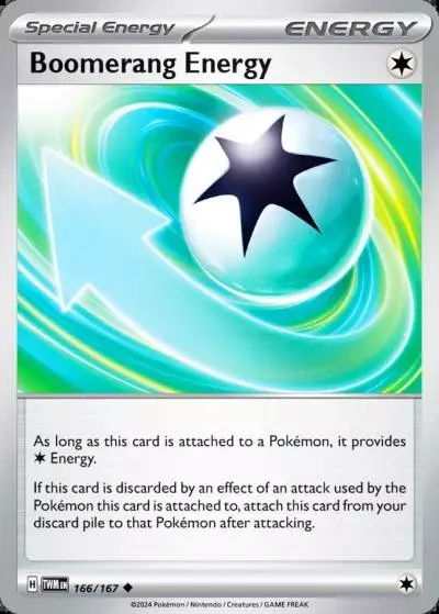 Boomerang Energy 166/167 Twilight Masquerade Pokemon card