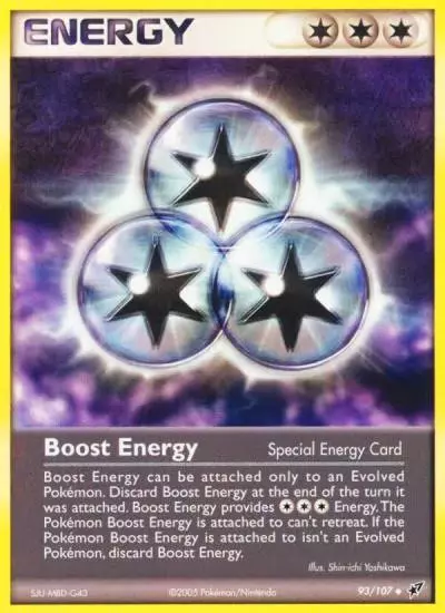 Boost Energy 93/107 Deoxys Pokemon card