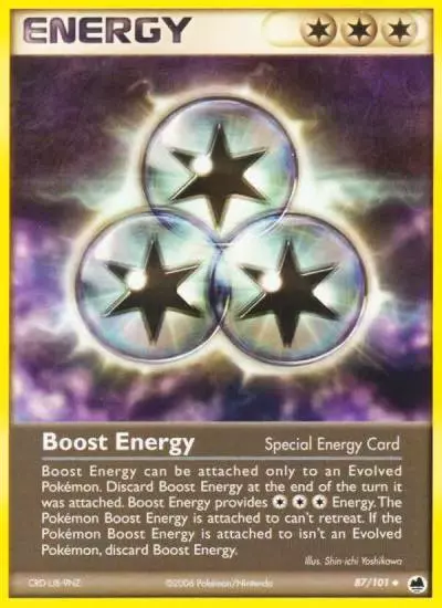 Boost Energy 87/101 Dragon Frontiers Pokemon card