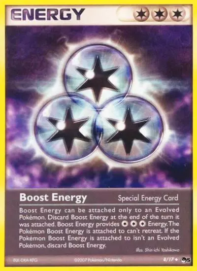 Boost Energy 8/17 POP Series 5 Pokemon card