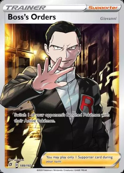Boss's Orders 189/192 Rebel Clash Pokemon card