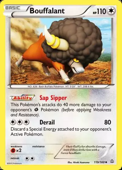 Bouffalant 119/160 Primal Clash Pokemon card